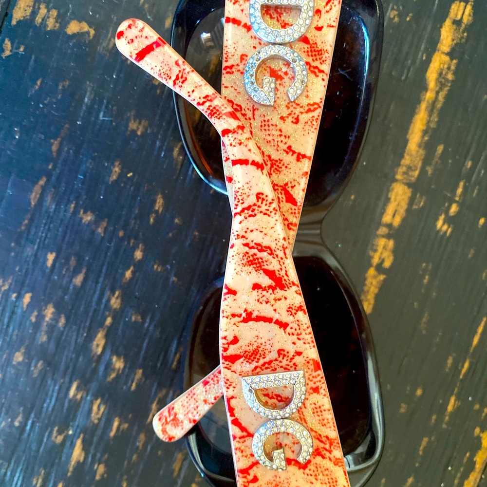 Stunning Dolce and Gabbana Sunglasses 😎 printed patterned bejeweled styled